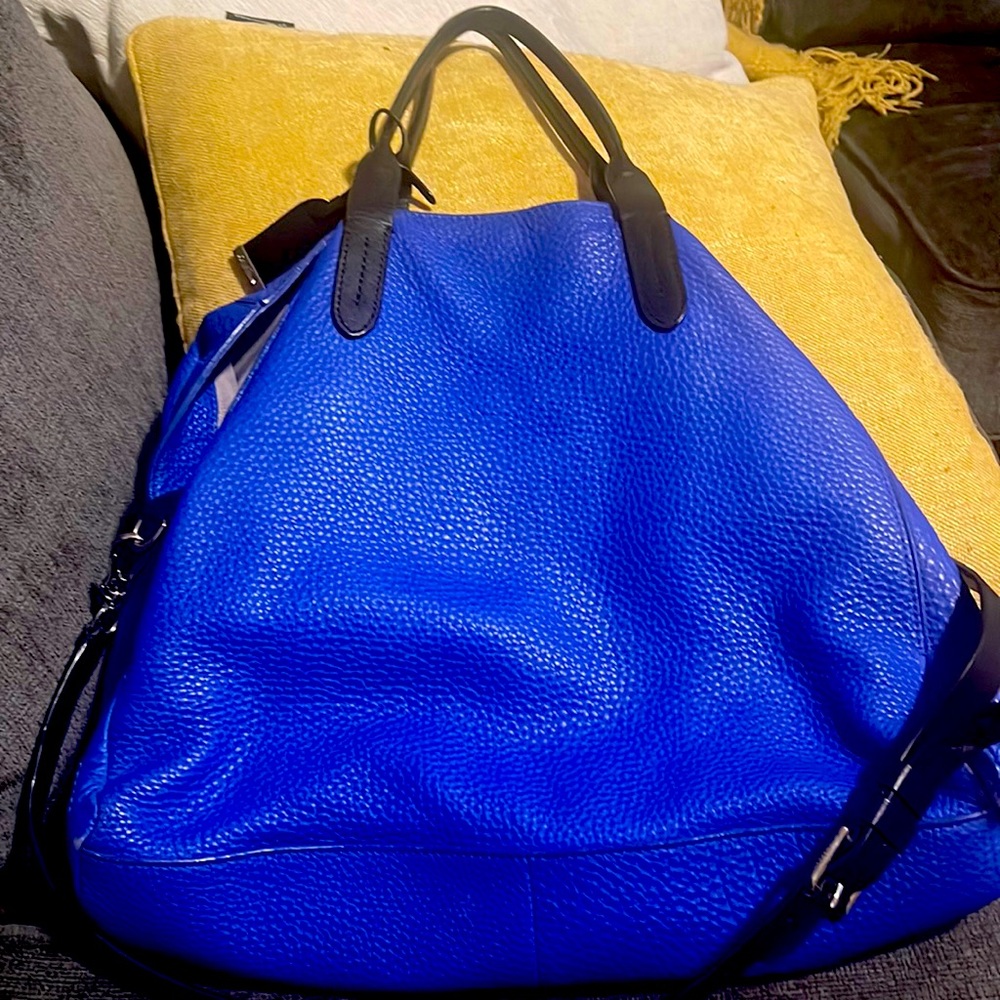 Leather shoulder , cross over bag